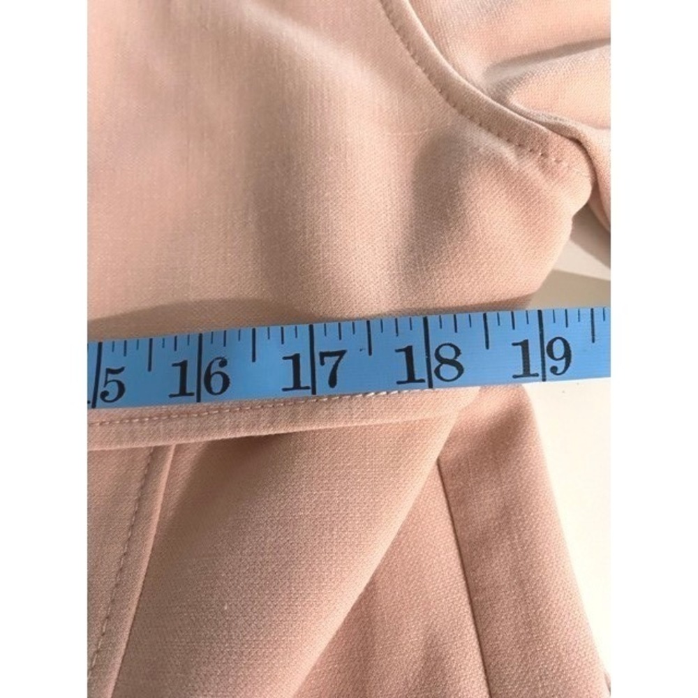 Abercrombie & Fitch Pink Double Breasted Trench Coat Women Small Blush Jacket - Picture 9 of 10